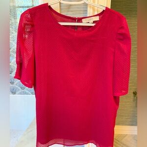 Loft medium dotted Swiss blouse